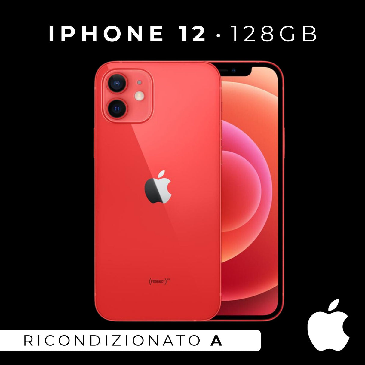 Apple iPhone 12 128Gb Rosso Ricondizionato - Ottimo