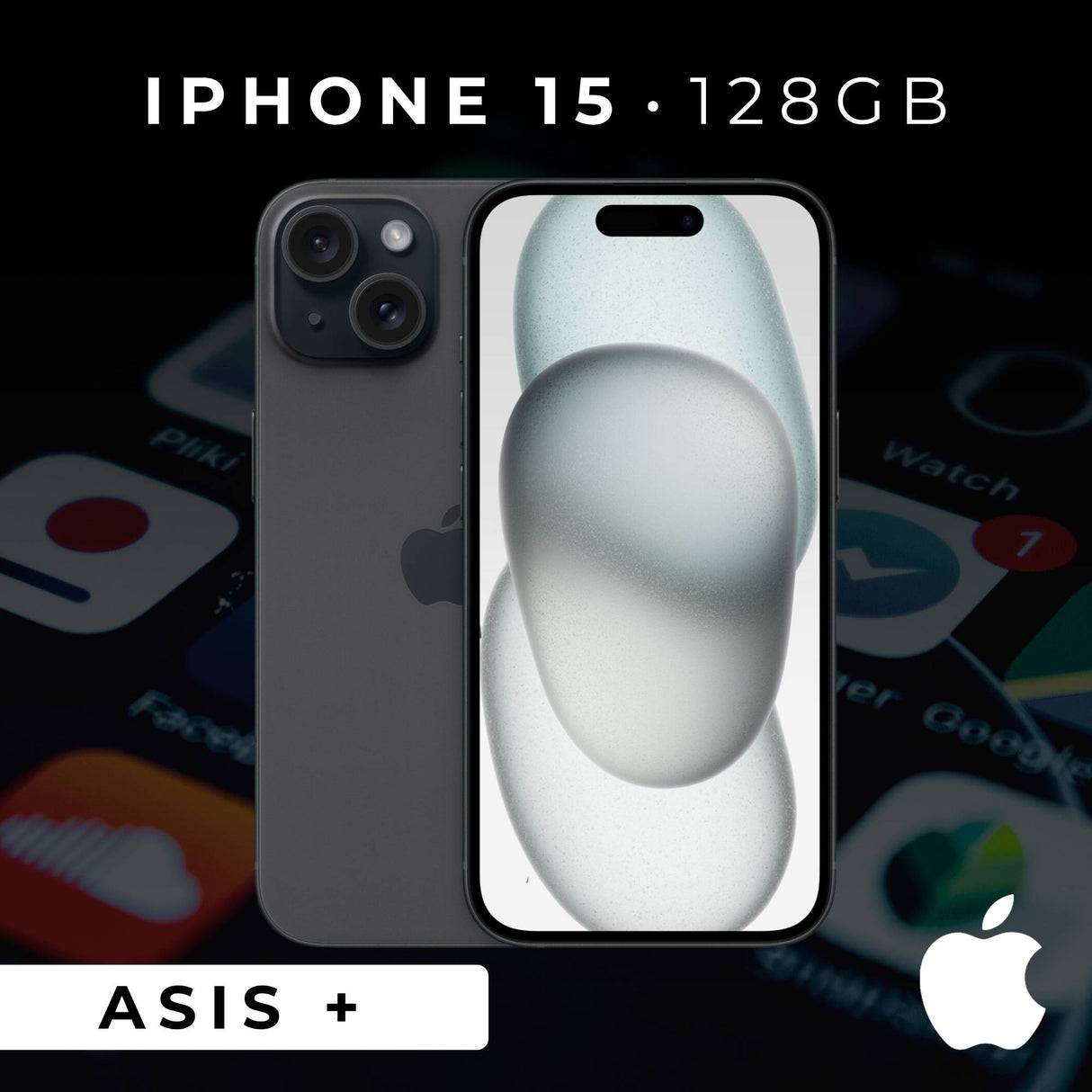 Smartphone Apple iPhone 15 128GB Nero ASIS+