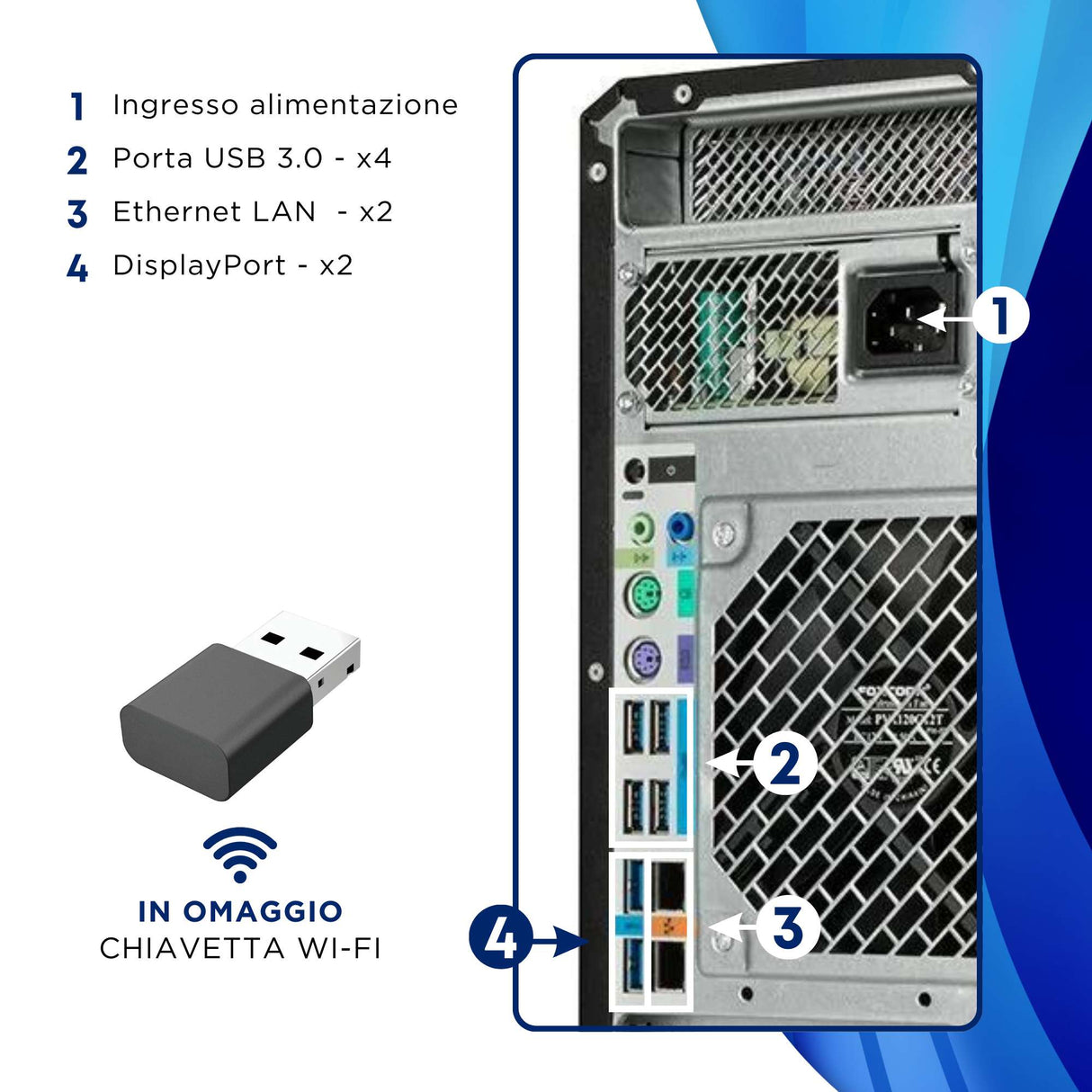 PC Computer Desktop Fisso HP Z4 G4 W-2133 Ram 32GB SSD 512GB Win 11 Pro Tower WorkStation