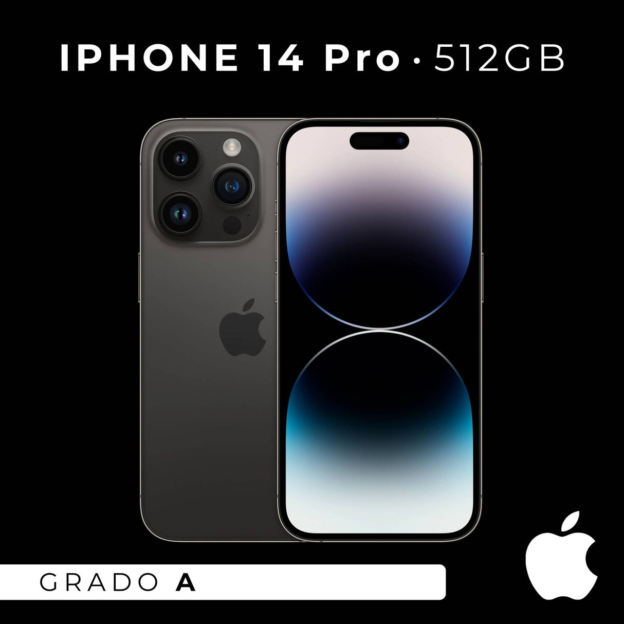 Apple iPhone 14 Pro 512 GB Black Ricondizionato - Ottimo
