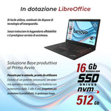 Notebook Pc Portatile Lenovo ThinkPad T480 i5-8250U 14,1" Ram 16GB 512GB SSD Win 10 Pro