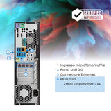 PC Computer Desktop Fisso HP Z240 i7-6700 Ram 16GB SSD 256GB P620 2Gb Win 11 Pro Libre ricondizionato