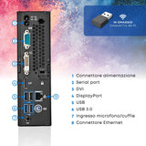 PC Computer Desktop Mini Fujitsu Q556 i7-6700T Ram 16Gb SSD 512Gb Win 11 Pro